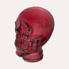 Calavera decorativa de cristal fucsia Alt. 27 cm