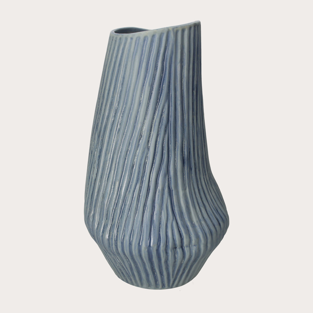 Coste Large Vase in Light Blue Ceramic