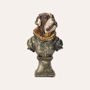 Busto de Bulldog en Resina – Escultura Decorativa para Hogar, Estudio o Tienda