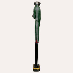 Statua Cane con Orologio in Resina H.143 cm - KeyHome Store