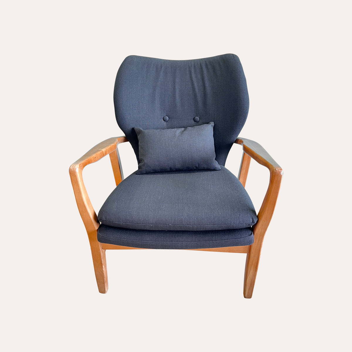 Poltrona Nordica in Tessuto Nero