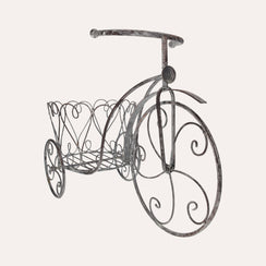 Tricycle porte-plantes en fer de style antique