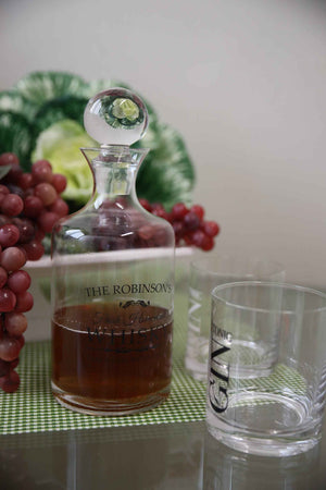 Botella contenedora elegante con tapón Boule