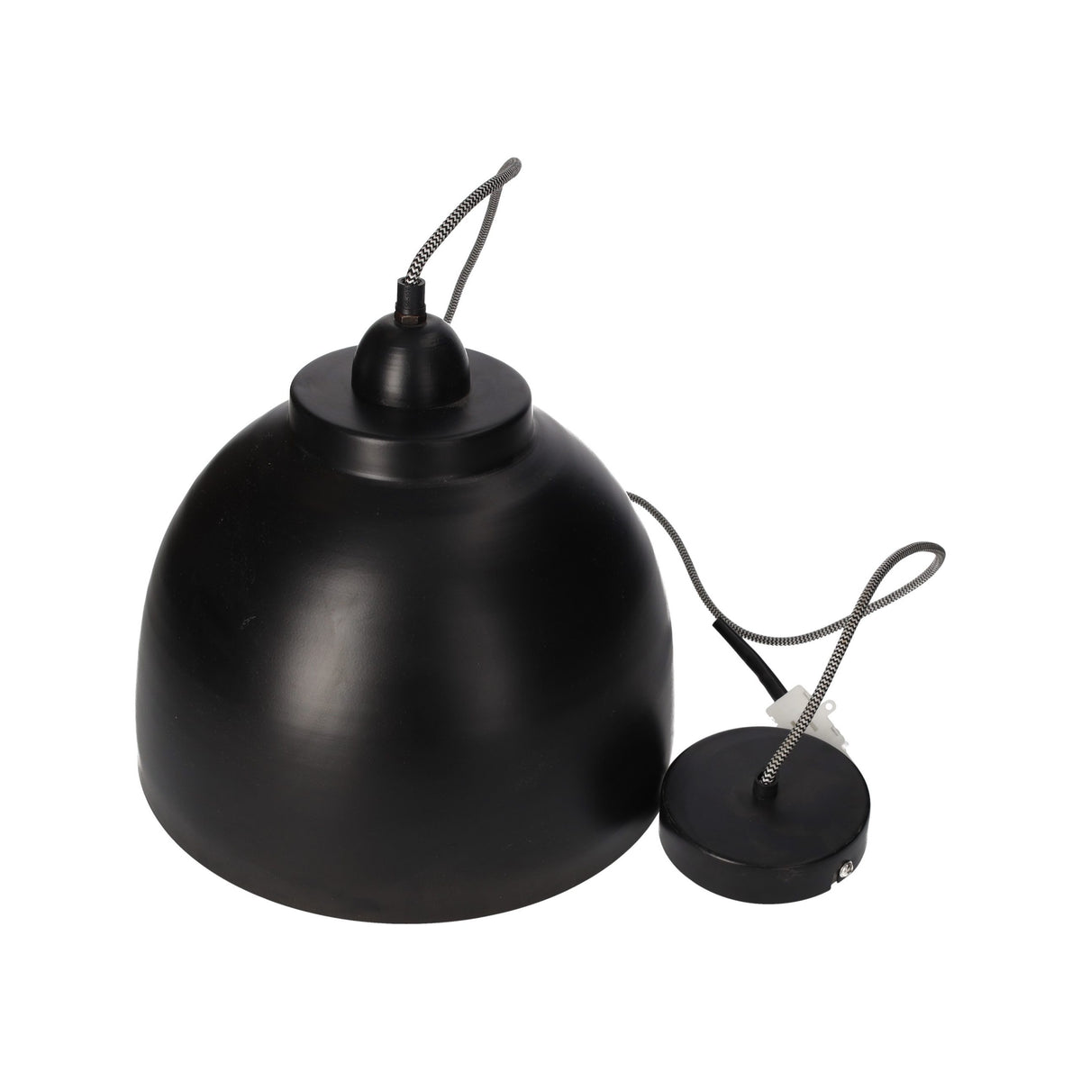 Lampadario Vintage In Metallo Nero