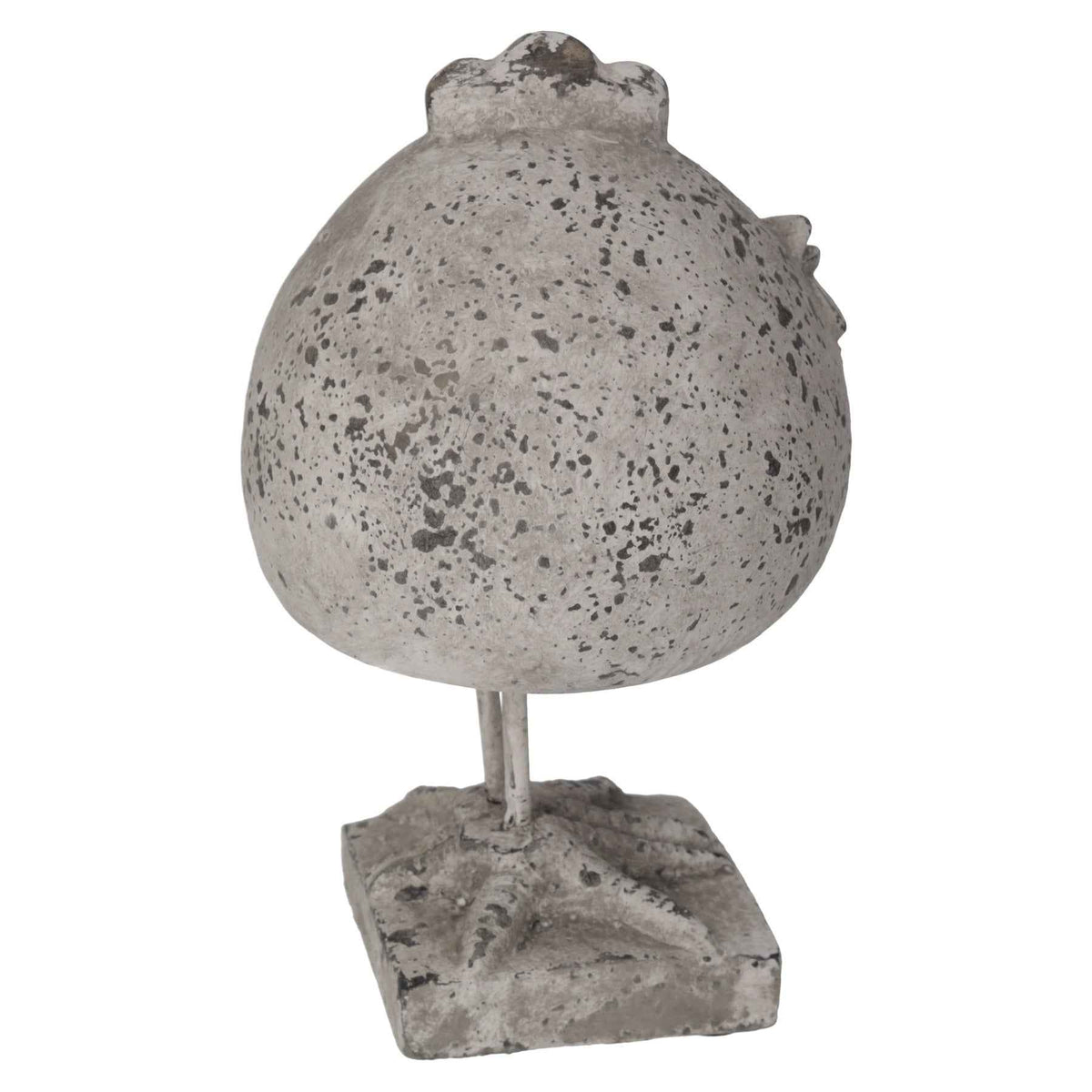 Poulet en pierre de style shabby, grande taille